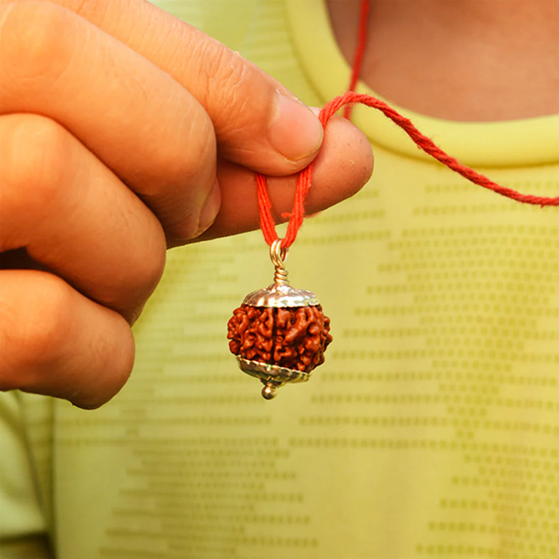 7 MUKHI NEPALI RUDRAKSHA WITH SILVER CAP